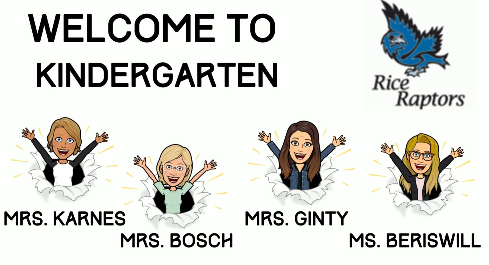 Welcome to kindergarten at Rice!