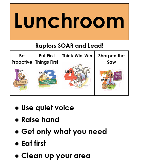 Lunchroom Expectations